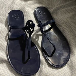 Navy Blue  Tory Burch Jellies